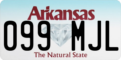 AR license plate 099MJL