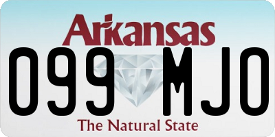 AR license plate 099MJO