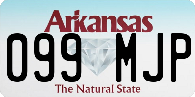 AR license plate 099MJP