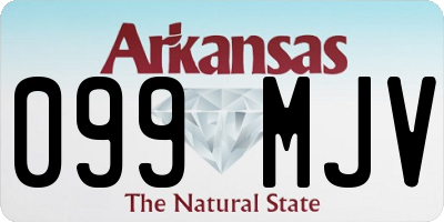 AR license plate 099MJV