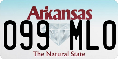 AR license plate 099MLO