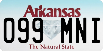 AR license plate 099MNI