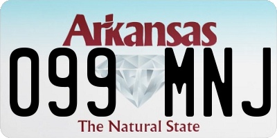 AR license plate 099MNJ