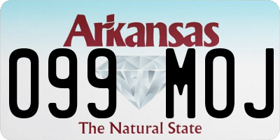 AR license plate 099MOJ