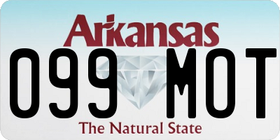 AR license plate 099MOT