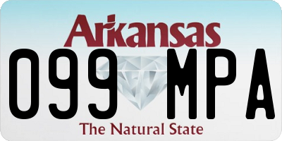 AR license plate 099MPA