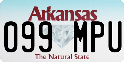 AR license plate 099MPU