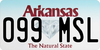 AR license plate 099MSL