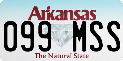 AR license plate 099MSS