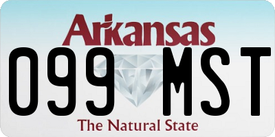AR license plate 099MST