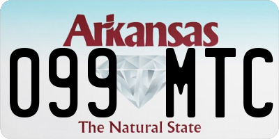 AR license plate 099MTC