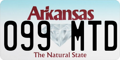 AR license plate 099MTD