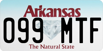 AR license plate 099MTF