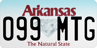 AR license plate 099MTG