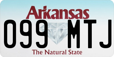 AR license plate 099MTJ