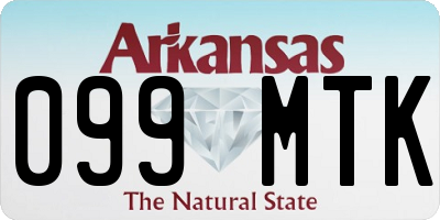 AR license plate 099MTK