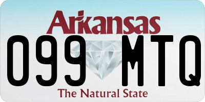 AR license plate 099MTQ