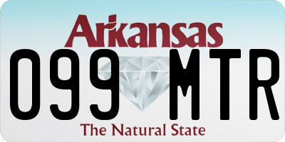 AR license plate 099MTR