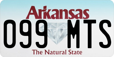 AR license plate 099MTS