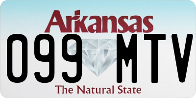 AR license plate 099MTV