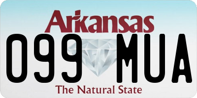 AR license plate 099MUA