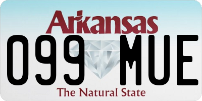 AR license plate 099MUE