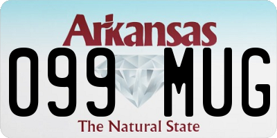 AR license plate 099MUG