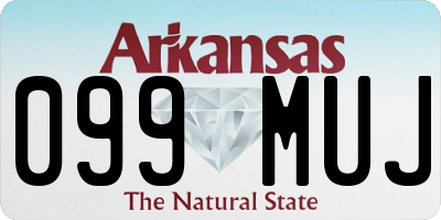 AR license plate 099MUJ