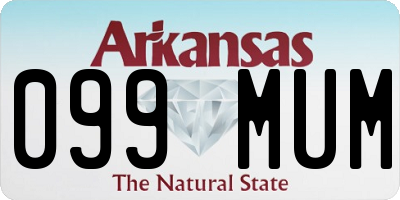 AR license plate 099MUM