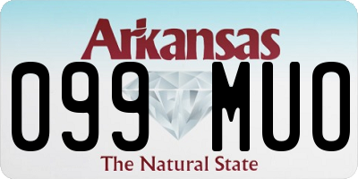 AR license plate 099MUO
