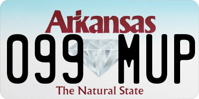 AR license plate 099MUP