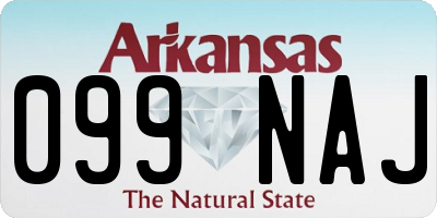 AR license plate 099NAJ