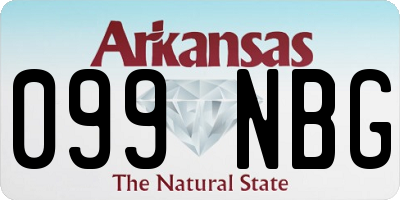 AR license plate 099NBG