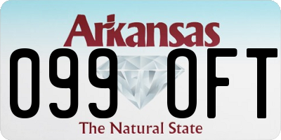 AR license plate 099OFT