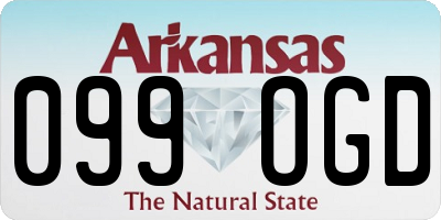 AR license plate 099OGD