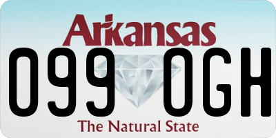 AR license plate 099OGH