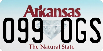 AR license plate 099OGS