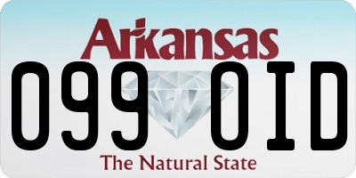 AR license plate 099OID