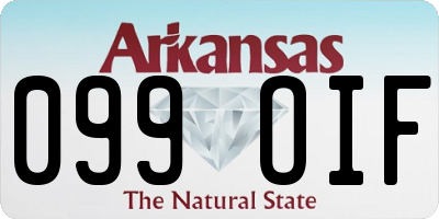 AR license plate 099OIF
