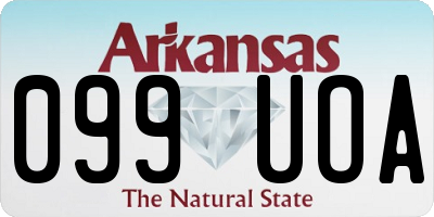 AR license plate 099UOA