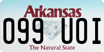 AR license plate 099UOI