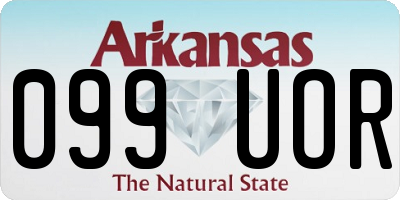 AR license plate 099UOR