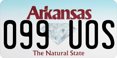 AR license plate 099UOS
