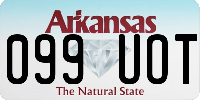 AR license plate 099UOT