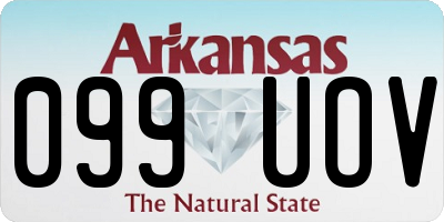 AR license plate 099UOV