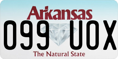 AR license plate 099UOX