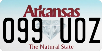 AR license plate 099UOZ