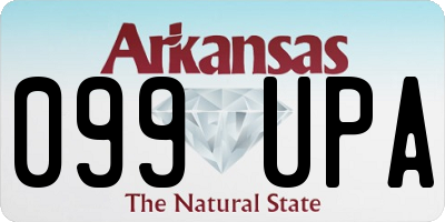AR license plate 099UPA