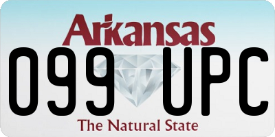 AR license plate 099UPC