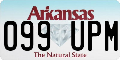 AR license plate 099UPM